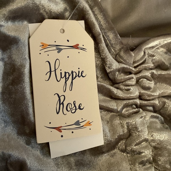 Hippie Rose Faux Velour Tank Top - Picture 3 of 4